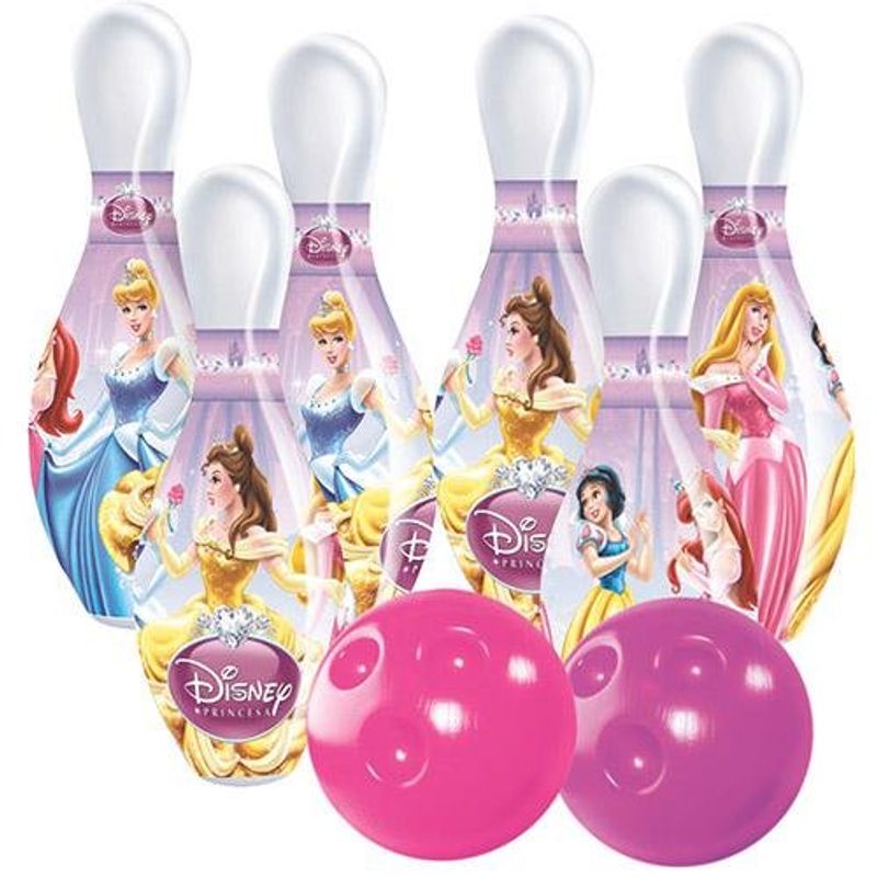conjunto para boliche 8 peças disney princesas líder 072 plástico