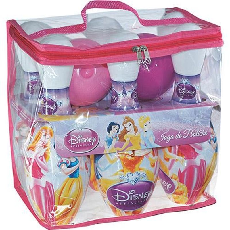 conjunto para boliche 8 peças disney princesas líder 072 plástico