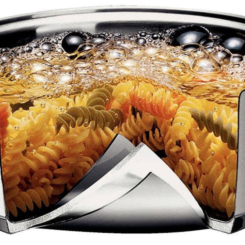 caçarola funda allegra tramontina 5,7 litros tampa de vidro indução inox