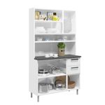 armário de cozinha bertolini multi 5 portas 3 gaveta branco 614559046