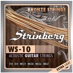 cordas de aço para violão strinberg ws10