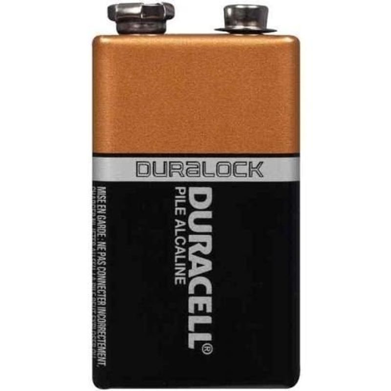 pilha alcalina duracell duralock 9v