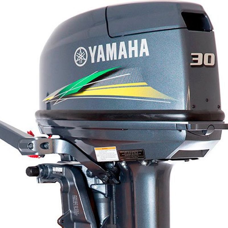 motor de popa yamaha 30hmhs 2 tempos cinza