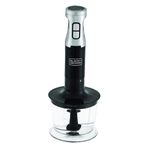mixer vertical 3 em 1 função fusion mix black+decker 600w 127v preto e inox mk600-br