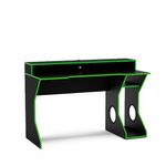 escrivaninha politorno gamer fremont preto e verde