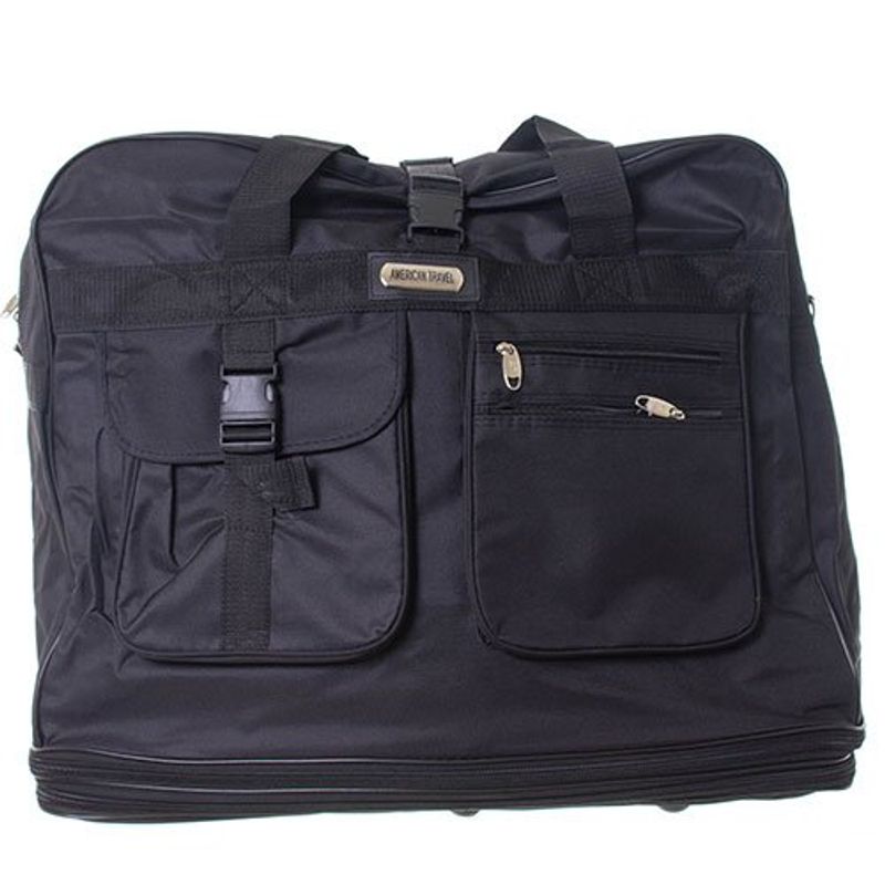 bolsa com rodas latcor poliéster preta - rit5042