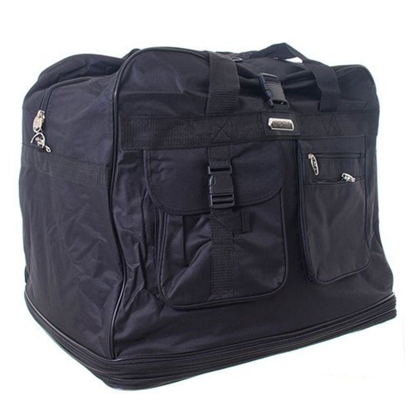 bolsa com rodas latcor poliéster preta - rit5042