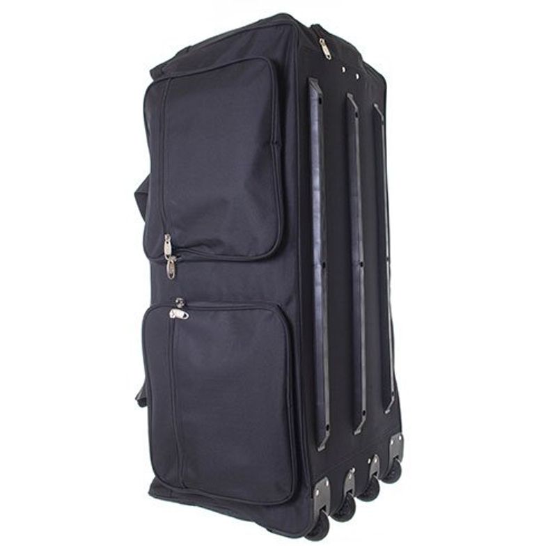 bolsa com 4 rodas latcor arit5036cw-bk poliéster preto