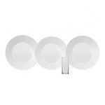 jogo de jantar nadir 16 peças duralex opaline saturno branco 18490201206764