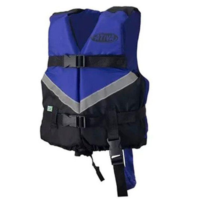 colete auxiliar de flutuação ativa canoa 2.0 até 40kg azul
