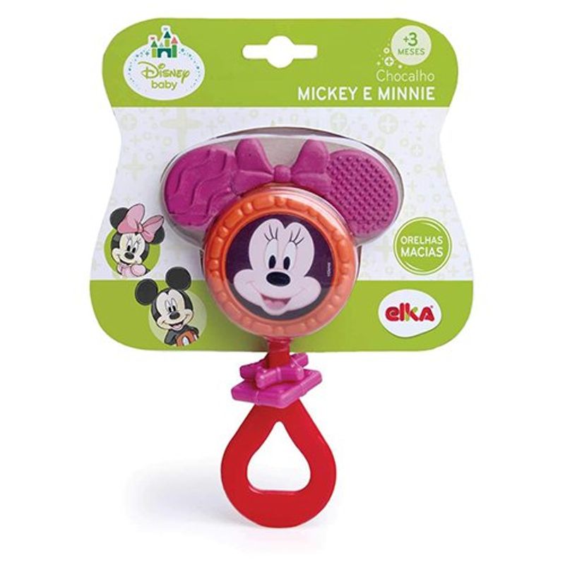 chocalho infantil elka minnie 1060