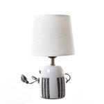 abajur de mesa latcor cla-dy19002 branco