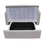 sofá-cama marjom dobrável com baú boreto