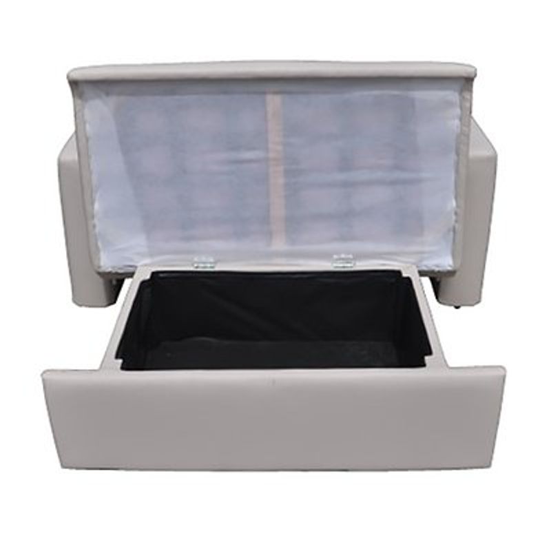 sofá-cama marjom dobrável com baú boreto