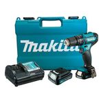 parafusadeira e furadeira de impacto makita hp333dwye 10mm 3/8" azul