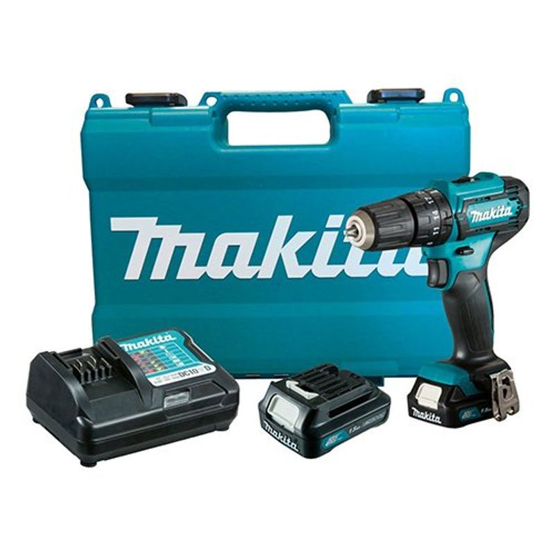 parafusadeira e furadeira de impacto makita hp333dwye 10mm 3/8" azul