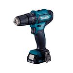parafusadeira e furadeira de impacto makita hp333dwye 10mm 3/8" azul
