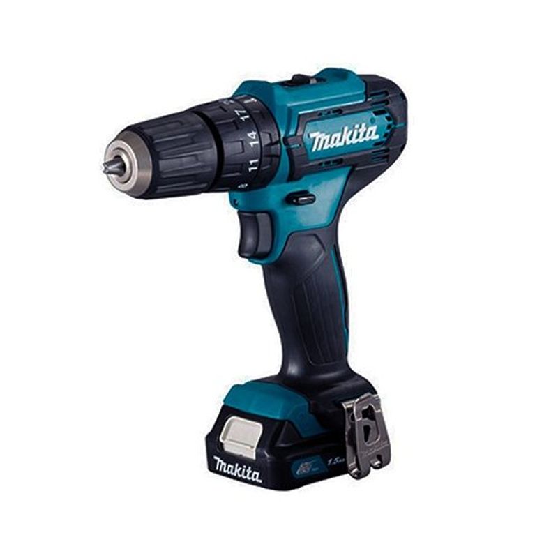 parafusadeira e furadeira de impacto makita hp333dwye 10mm 3/8" azul