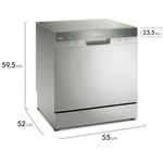 lava-louças electrolux 8 serviços 780w 127v inox ll08s