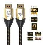 cabo hdmi elg pedestais v2.1 8k ultra hd hs8k20 2 metros