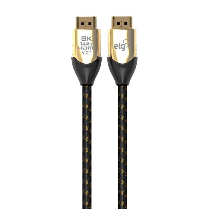 cabo hdmi elg pedestais v2.1 8k ultra hd hs8k20 2 metros
