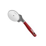 cortador de pizza 24 cm tramontina verano 25584/170 em aço inox e cabo de polipropileno vermelho