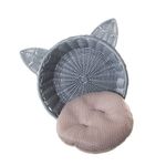 cama pet latcor orelhas de gato cinza - ax15-012-1