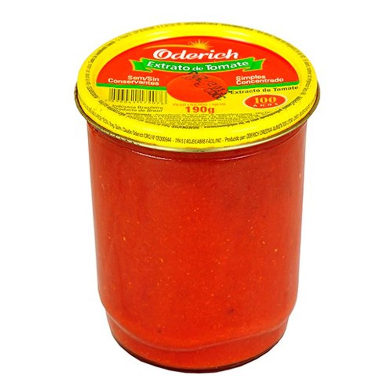 extrato de tomate oderich 190g