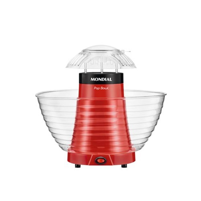 pipoqueira elétrica pop bowl mondial pp-05 1200w vermelho 127v