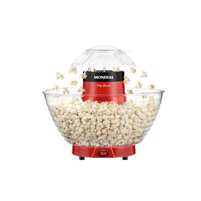 pipoqueira elétrica pop bowl mondial pp-05 1200w vermelho 127v