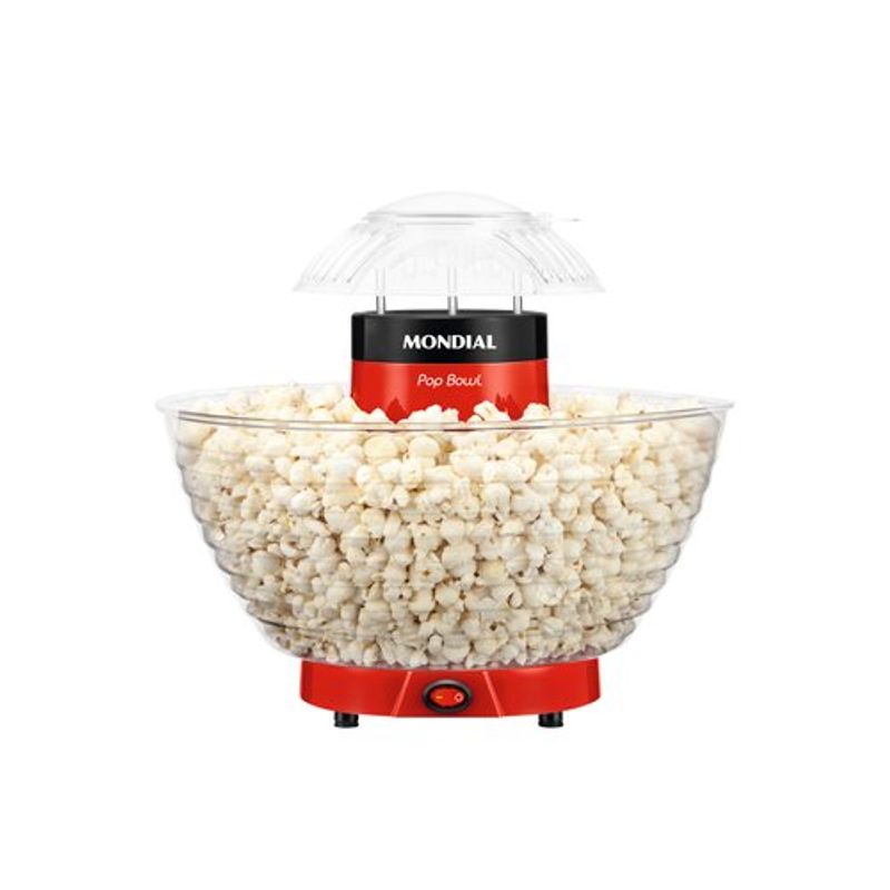 pipoqueira elétrica pop bowl mondial pp-05 1200w vermelho 127v