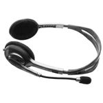 headset com fio logitech estéreo analógico conexão 3.5mm cinza h111