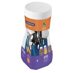 jogo faqueiro 20 peças leme tramontina com lâmina aço inox e cabo polipropileno azul