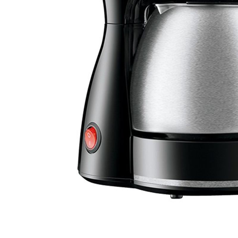 cafeteira elétrica mondial dolce arome jarra inox 127v 550w 15 xícaras preto e inox - c-34ji-15x