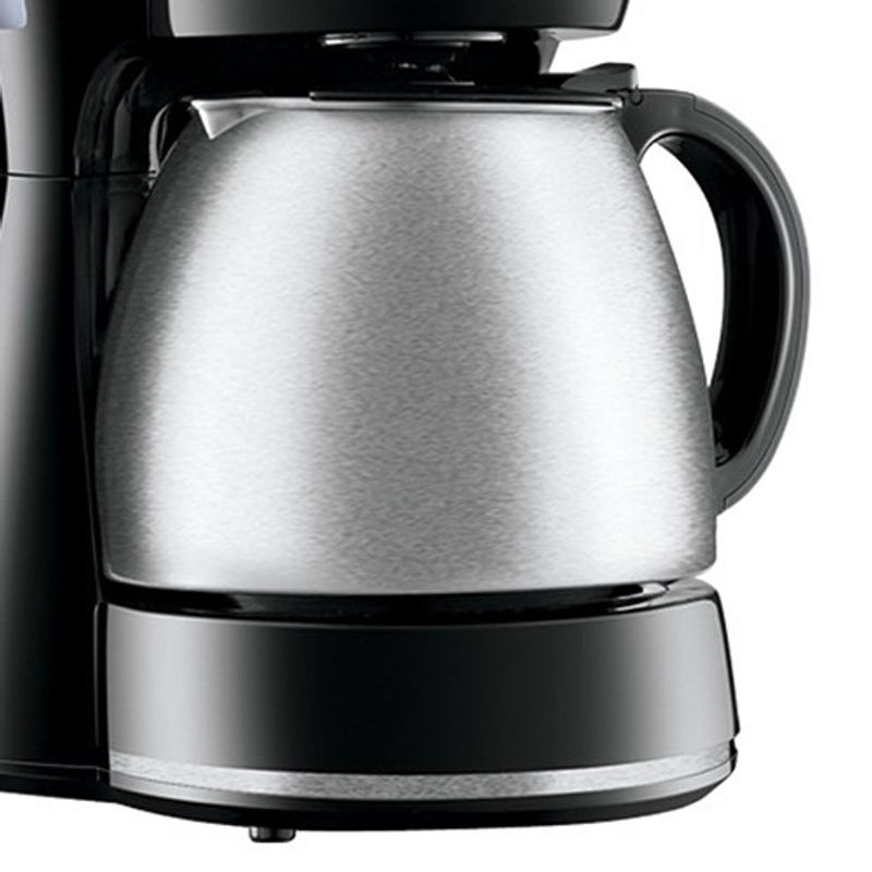 cafeteira elétrica mondial dolce arome jarra inox 127v 550w 15 xícaras preto e inox - c-34ji-15x