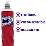 detergente lava louças limpol maçã 500ml