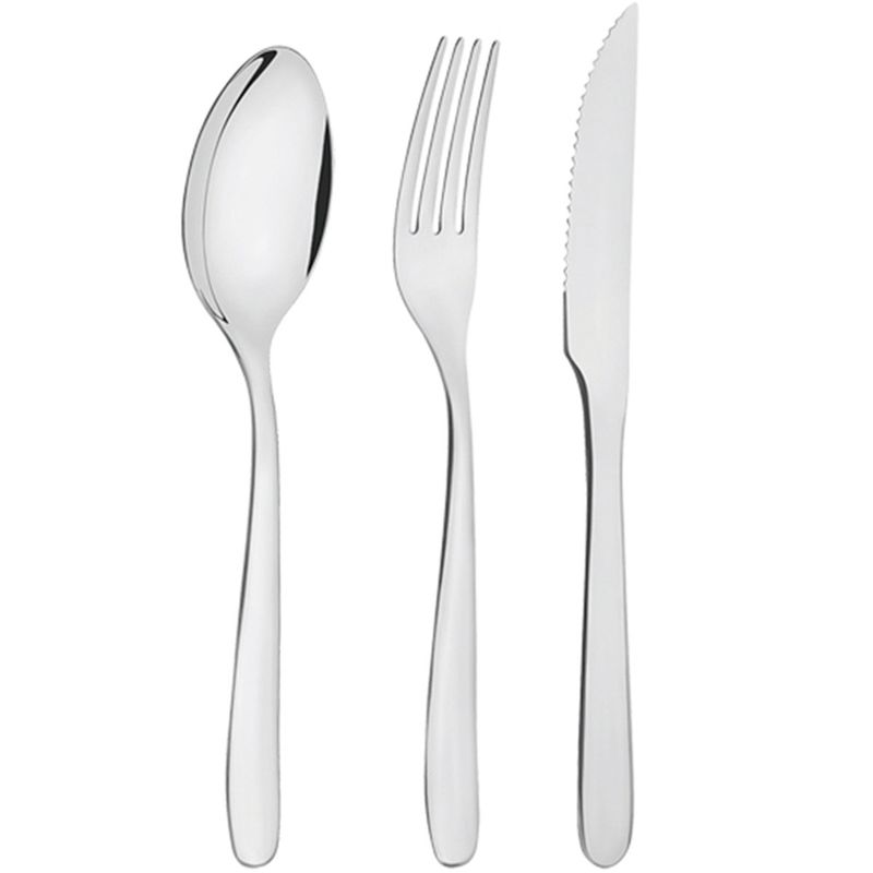 faqueiro 24 peças tramontina havaí em aço inox