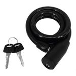 cadeado com chave para bike atrio 12mm preto - bi081