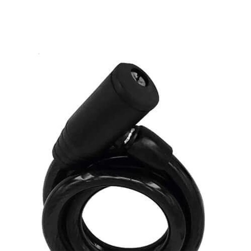 cadeado com chave para bike atrio 12mm preto - bi081