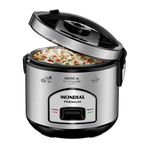 panela elétrica mondiall 6 xícaras 127v 60hz preta e inox - pe-43