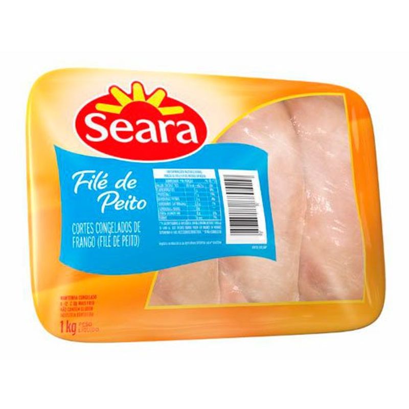 filé de peito de frango seara bandeja 1kg