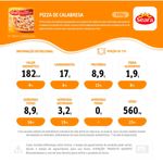 pizza congelada seara calabresa 460g