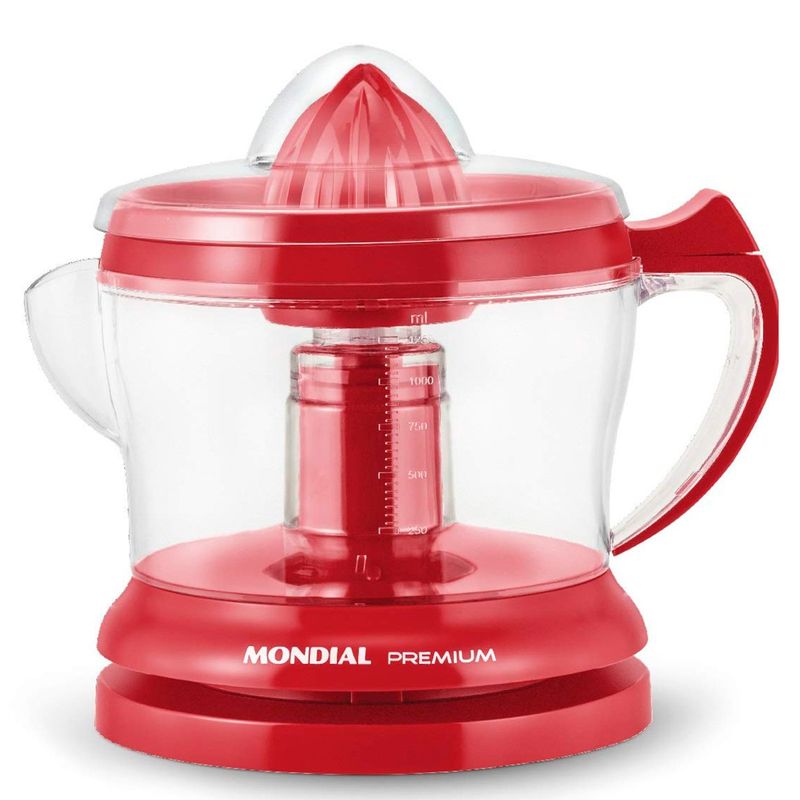 espremedor de frutas mondial premium e-23 1,25 litros 127v vermelho