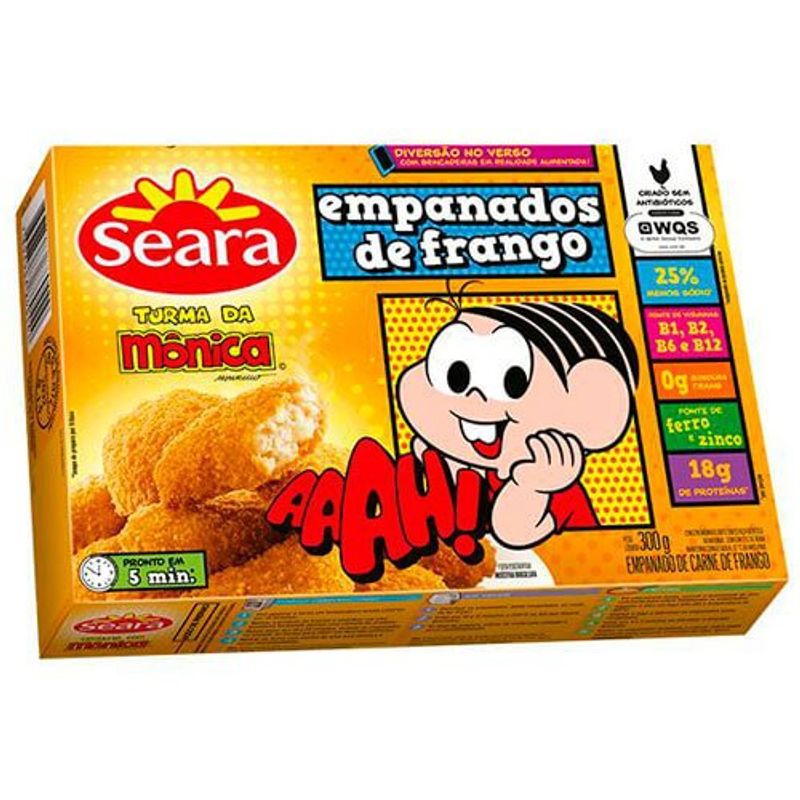 frango empanado seara turma da mônica tradicional 300g