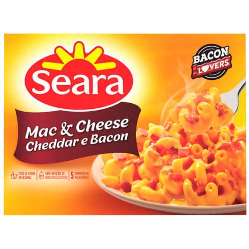 mac & cheese seara cheddar e bacon 300g
