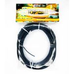 cabo elétrico top cables 1,5mm preto peça com 25 metros (mp)