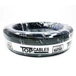 cabo elétrico top cables 1,5mm preto peça com 50 metros (mp)