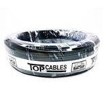 cabo elétrico top cables 1,5mm preto peça com 100 metros (mp)