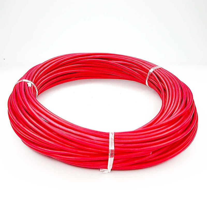 cabo elétrico top cables 1,5mm vermelho peça com 25 metros (mp)