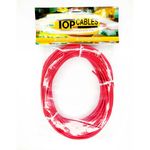 cabo elétrico top cables 1,5mm vermelho peça com 25 metros (mp)